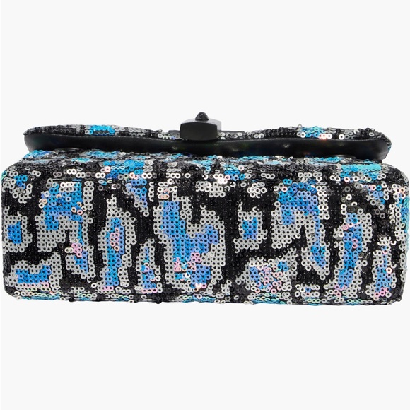 Kurt Geiger black and blue Sequin Shoulder Bag - Picture 5 of 6